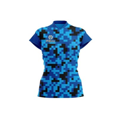 Koszulka siatkarska damska dla dzieci PEHA Army niebieska