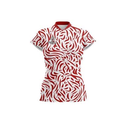Koszulka siatkarska damska dla dzieci PEHA Hunter biało-czerwona