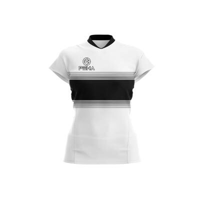 Koszulka siatkarska damska dla dzieci PEHA Luca biało-czarna