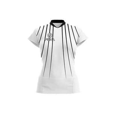 Koszulka siatkarska damska dla dzieci PEHA Vapor biało-czarna