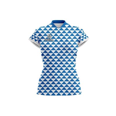 Koszulka siatkarska damska dla dzieci PEHA Vertis biało-niebieska