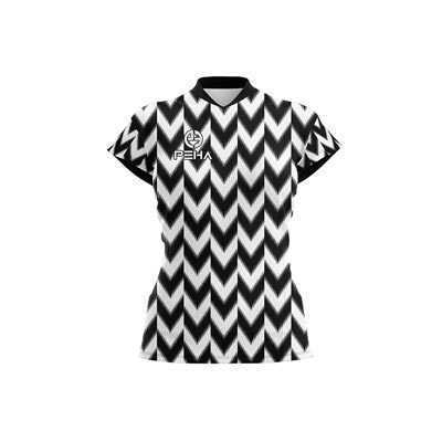 Koszulka siatkarska damska dla dzieci PEHA Vigo biało-czarna