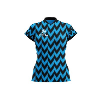 Koszulka siatkarska damska PEHA Vigo turkusowo-czarna