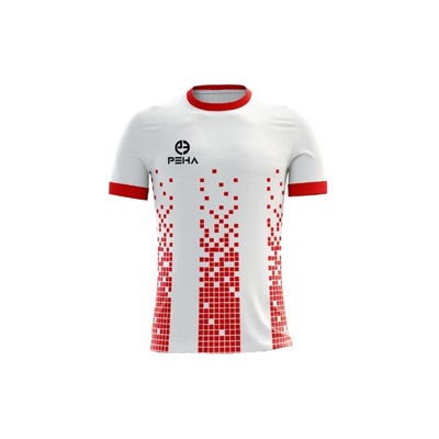 Koszulka siatkarska dla dzieci PEHA Bravo biało-czerwona