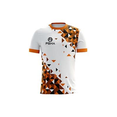 Koszulka siatkarska dla dzieci PEHA Champion biało-pomarańczowa