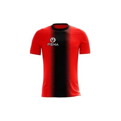 Koszulka siatkarska dla dzieci PEHA Delta czerwono-czarna