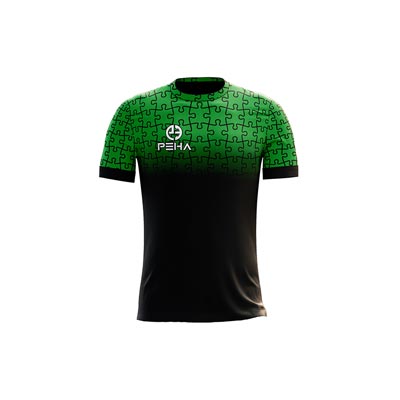 Koszulka siatkarska dla dzieci PEHA Icon zielono-czarna