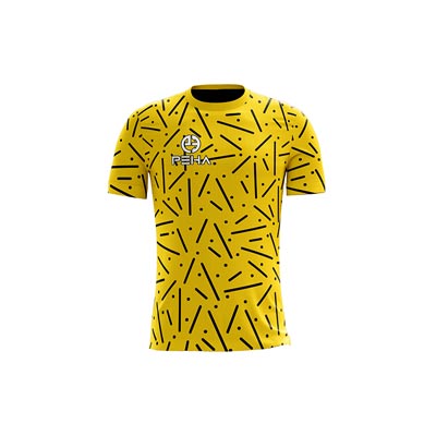 Koszulka siatkarska dla dzieci PEHA Star żółto-czarna