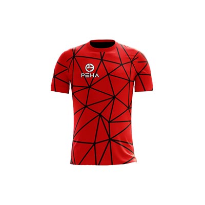 Koszulka siatkarska dla dzieci PEHA Ultra czerwono-czarna