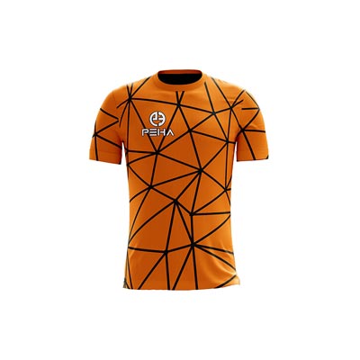 Koszulka siatkarska dla dzieci PEHA Ultra pomarańczowo-czarna