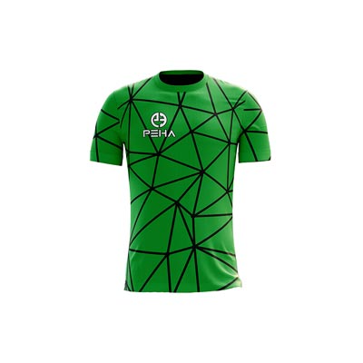 Koszulka siatkarska dla dzieci PEHA Ultra zielono-czarna