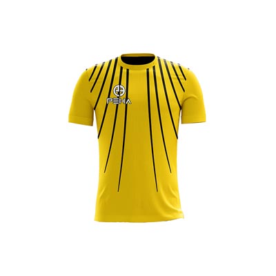 Koszulka siatkarska dla dzieci PEHA Vapor żółto-czarna