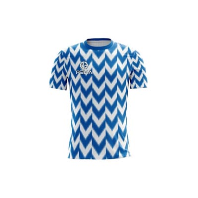 Koszulka siatkarska dla dzieci PEHA Vigo biało-niebieska