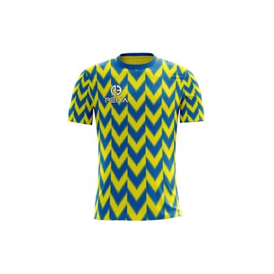 Koszulka siatkarska dla dzieci PEHA Vigo żółto-niebieska