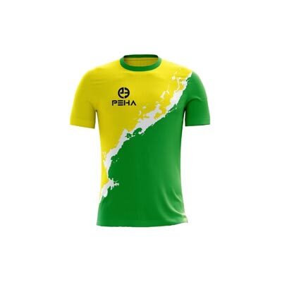 Koszulka siatkarska dla dzieci PEHA Wave żółto-zielona