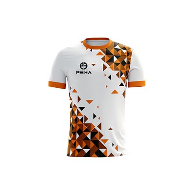 Koszulka siatkarska PEHA Champion biało-pomarańczowa