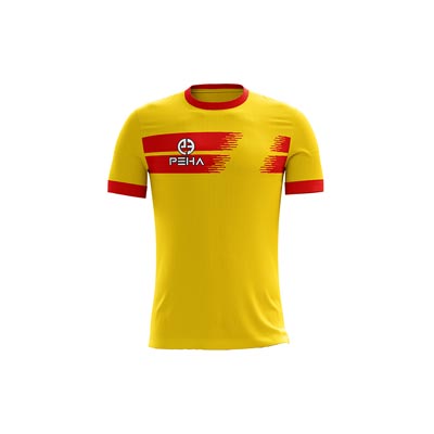 Koszulka siatkarska PEHA Contra żółto-czerwona