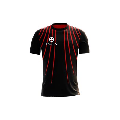 Koszulka siatkarska PEHA Vapor czarno-czerwona