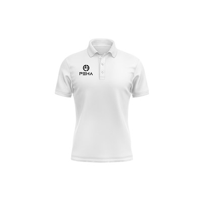 Biała koszulka polo męska PEHA Club