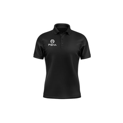 Czarna koszulka polo męska PEHA Club