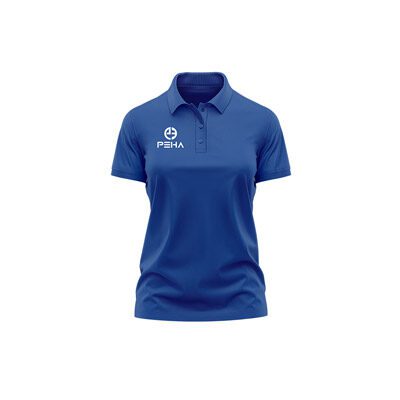 Niebieska koszulka polo damska PEHA Club