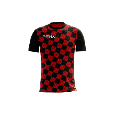 Koszulka piłkarska dla dzieci PEHA Split czarno-czerwona