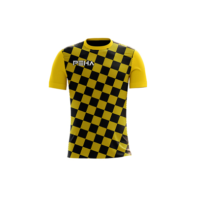 Koszulka piłkarska dla dzieci PEHA Split żółto-czarna