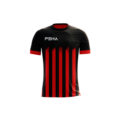 Koszulka piłkarska PEHA Falco czarno-czerwona