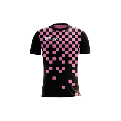 Koszulka piłkarska PEHA Forza czarno-różowa