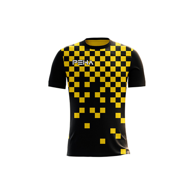 Koszulka piłkarska PEHA Forza czarno-żółta