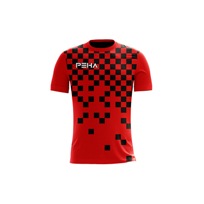 Koszulka piłkarska PEHA Forza czerwono-czarna