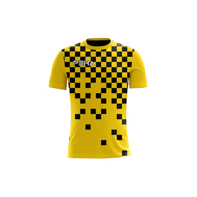 Koszulka piłkarska PEHA Forza żółto-czarna
