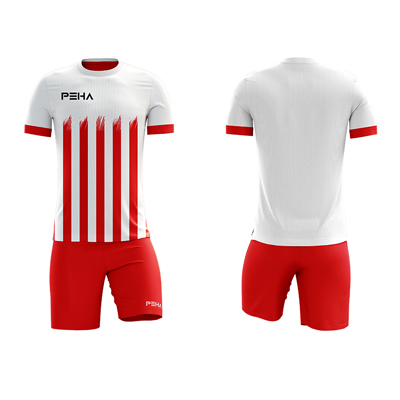 Strój siatkarski PEHA Falco biało-czerwony