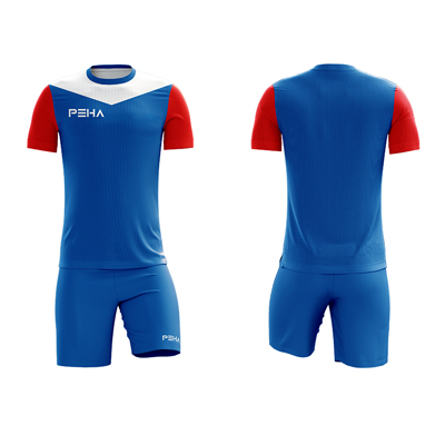 Strój siatkarski PEHA Omega niebiesko-biały