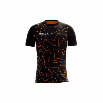 Koszulka piłkarska PEHA Nexus czarno-pomarańczowa