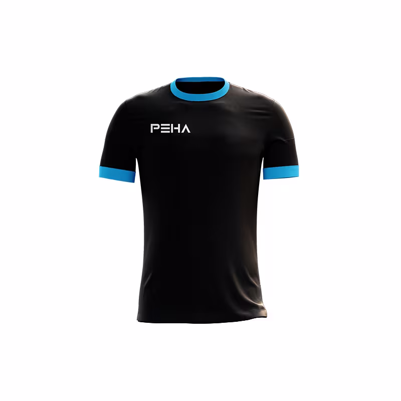 Koszulka siatkarska dla dzieci PEHA Standard czarno-błękitna