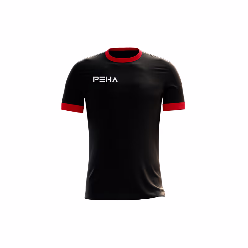 Koszulka siatkarska dla dzieci PEHA Standard czarno-czerwona