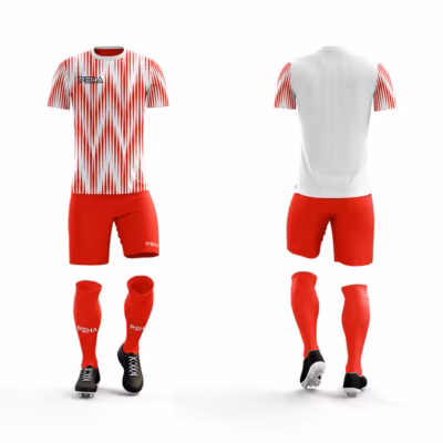 Strój piłkarski PEHA Velez biało-czerwony