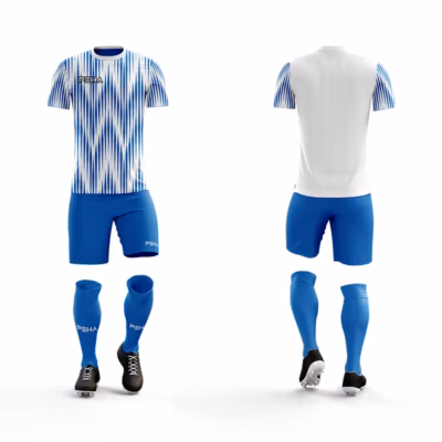 Strój piłkarski PEHA Velez biało-niebieski
